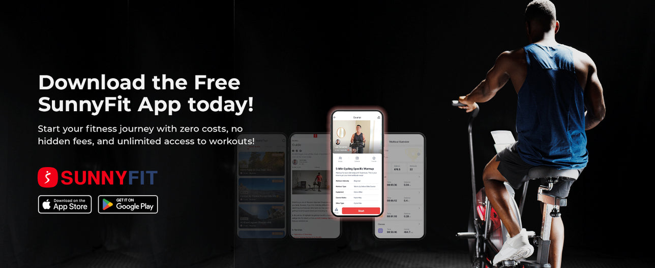 Join the FREE SunnyFit App | We make home workouts seamless, simple, and fit for everyone!