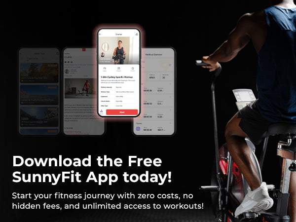 Join the FREE SunnyFit App | We make home workouts seamless, simple, and fit for everyone!