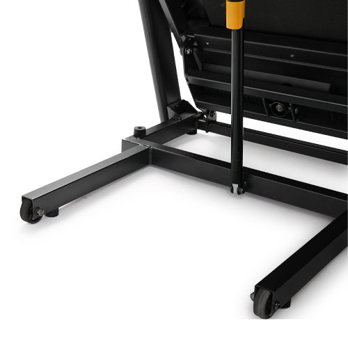 Ultimate Convenience | Sturdy 300 lbs. weight capacity, dual bottle holders, handlebar controls, quick speed buttons, and transport wheels for effortless mobility.