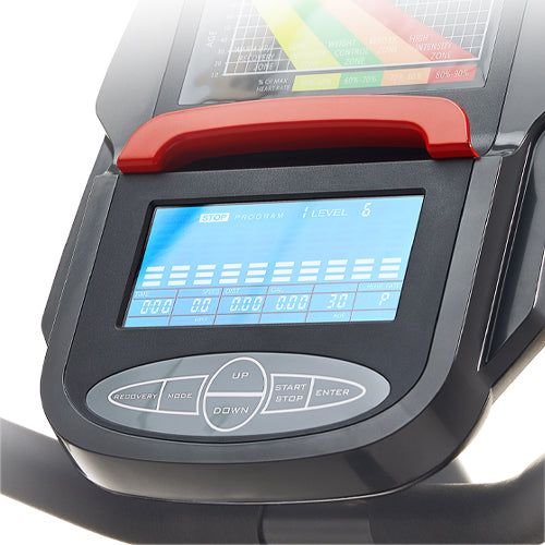 PERFORMANCE MONITOR | Use the color meter display to track your time, speed, rotation per minute, distance, calories burned, pulse and wattage. Take advantage of 24 built-in workouts designed for various fitness levels.