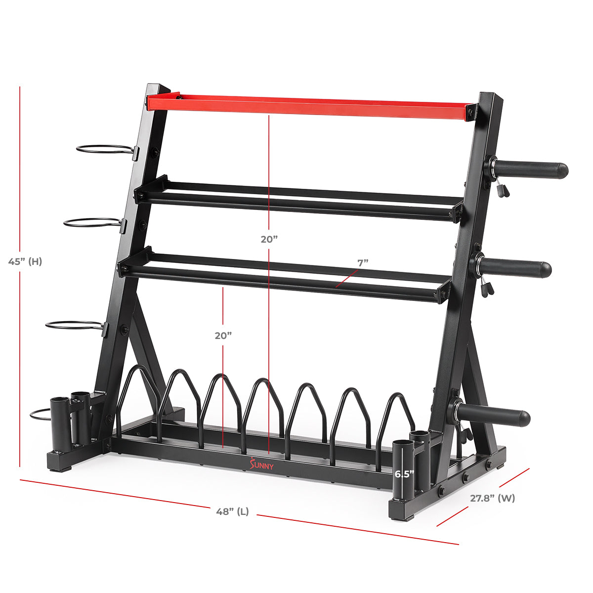 Sunny Strength® Premium All-In-One Mass Weights Storage Rack