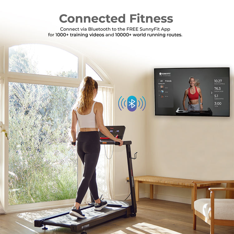 Slim Interactive Auto Incline Smart Foldable Treadmill