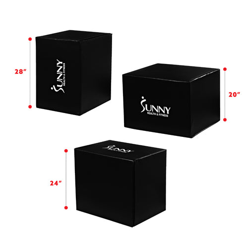3-IN-1 FOAM PLYO BOX | Versatile capabilities allow for various full body exercises; Cross fit friendly.