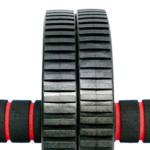 DOUBLE-WHEEL DESIGN | There are 2 wheels that ensure the stability and bear the weight wholly. The surface of the wheel has texture which promotes stability and control. Handles prevent slippage and provide a secure grip.