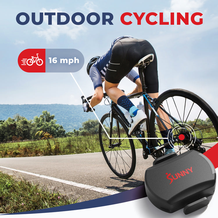 2-in-1 Advanced Cadence/RPM + Speed Sensor for Indoor and Outdoor Bikes