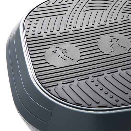 SAFETY | Never worry about a misstep or slipping on the platform. The textured, non-slip surface creates high friction between your shoes and the platform, so you can feel confident that your foot placement will be safe and secure. Create an anti-slip surface and anchor your machine to the floor with the suction cup stabilizers on the bottom of your platform.