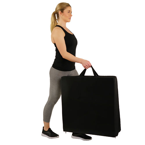 CONVENIENT NYLON STRAPS | Grip the slip resistant bands to carry your yoga mat on the go! No need to struggle with carrying the entire mat in your arms.