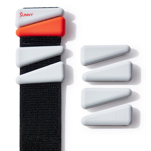ADJUSTABLE WEIGHTS | Customize your workout intensity by removing or adding individual 0.125 LB weights, starting as light as 0.25 LB per wrist band.