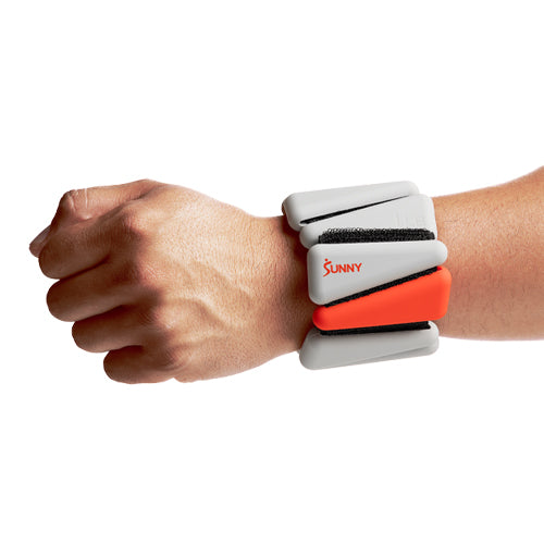 ONE-SIZE FLEXIBLE BAND | Breathable, elastic strap lets you get the bands to an ideal customized and comfortable fit for your arms and ankles. The strap fastener offers a secure fit even through the most intense workouts.