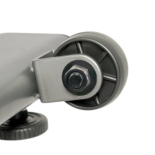 TRANSPORTATION WHEELS |	Wheels at the front of the unit allows the user to move their bike around with ease, from room to room, or store it away out of sight. Simply tilt and roll out for use or away for storage.