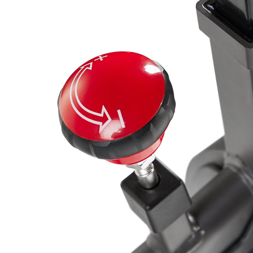 ADJUSTABLE RESISTANCE | Resistance system gives you the experience of a realistic, real-road feeling. Push down emergency brake will bring the bike to an immediate stop