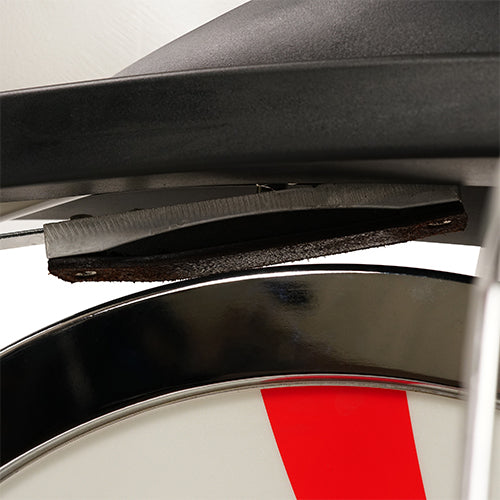 LEATHER BRAKE PAD RESISTANCE | Equipped with a quiet and smooth leather brake pad system, the resistance system allows for various tension levels which allow you to create an intense workout thus burning more calories.