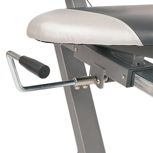 EASY SEAT ADJUSTMENT | The padded comfortable seat with easy seat adjustment allows the user to simply pull a lever to change seating positions without having to interrupt your workout or get up off the bike.