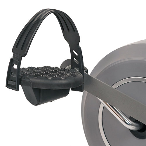 SELF LEVELING PEDAL W/ ADJUSTABLE STRAP | Loaded with a weight underneath to keep the pedals always level for easy access.