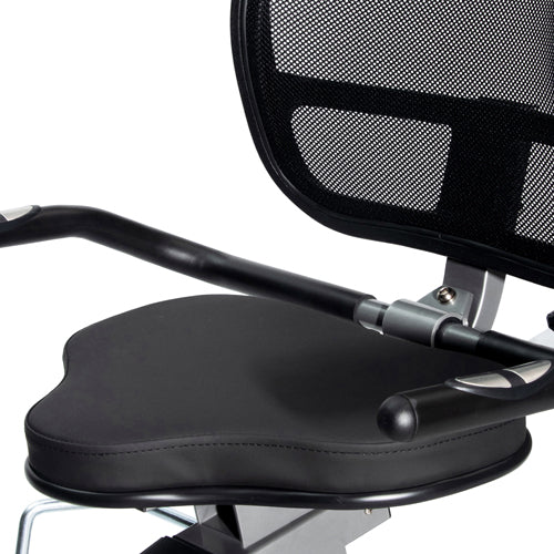 COMFORTABLE RIDE | Enjoy the padded seat and contoured mesh back support for a more comfortable and pleasant workout.  With the easy seat adjuster, you no longer need to get off the machine to adjust the seat to your height. Simply engage the handle by your side and adjust to your comfort level.