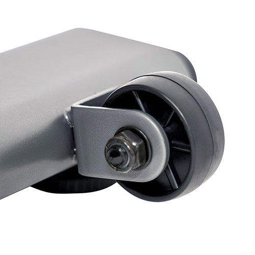 TRANSPORTATION WHEELS | Tilt and roll away for easy storage with convenient transport wheels allowing easy movement of equipment.
