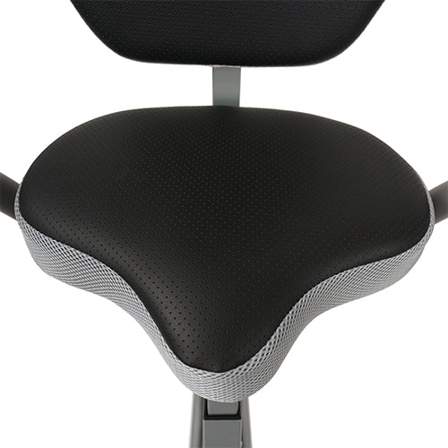 XL PADDED SEAT | This semi recumbent bike features an extra-large fully padded seat and backrest for maximum comfort while exercising.