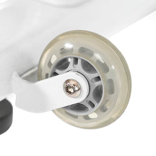 TRANSPORTATION WHEELS | Tilt and push away for easy portability and convenient storage. Rearrange your home gym or move the bike to your favorite location for riding.