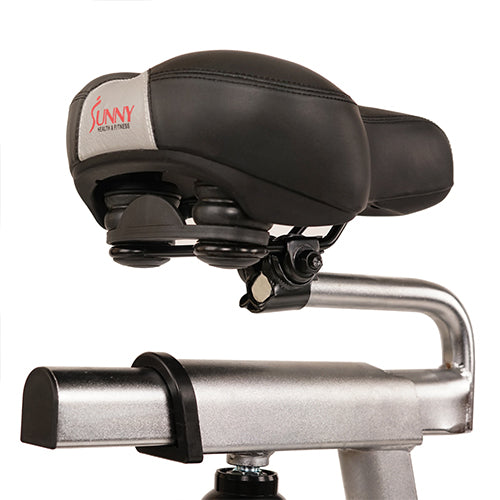 4-WAY ADJUSTABLE SEAT | With a simple twist of a knob, you can move back and forth (and up / down) so your workout can remain comfortable. 4-Way adjustable seat makes customizing the bike to your perfect fit easy & convenient.
