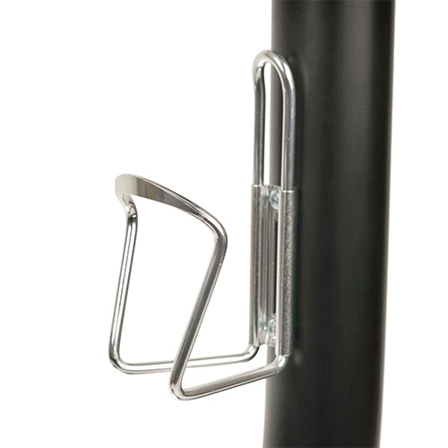 BOTTLE HOLDER | Stay hydrated in the most demanding of workouts. The convenient drinks holder keeps your favorite refreshing beverage within arm’s reach!