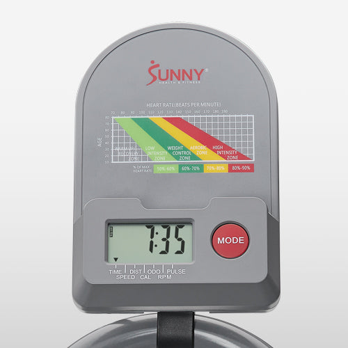 Performance Tracking | Stay informed about your progress with the digital monitor, tracking essential metrics such as time, speed, distance, calories burned, pulse rate, and RPM.