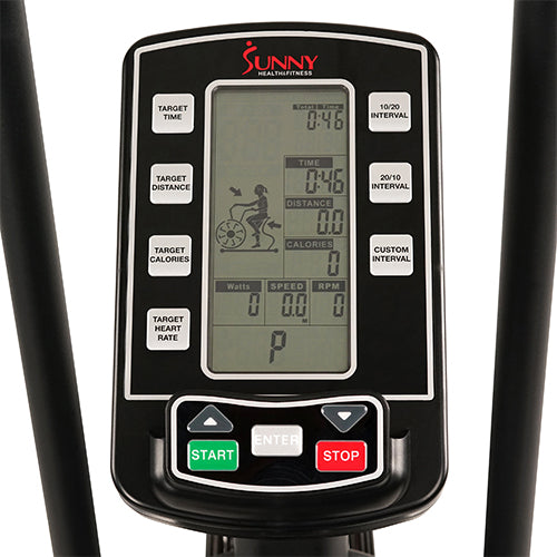 PERFORMANCE MONITOR | Multi-Function display with built in device holder lets you see all your gains and losses RPM, speed, interval times, distance, calories, watts, and heart rate.