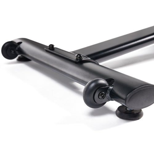 TRANSPORTATION WHEELS | Move Tryden from room to room with the front-loaded transportation wheels, so you can store your bike out of the way when not in use.