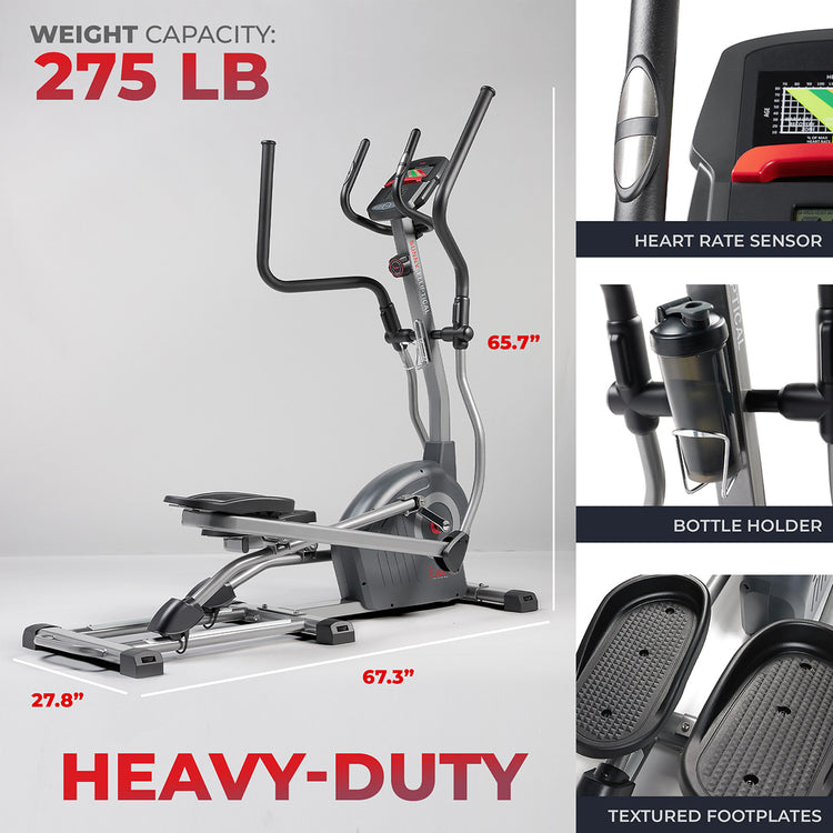 Smart Elite Long Stride Length Magnetic Elliptical