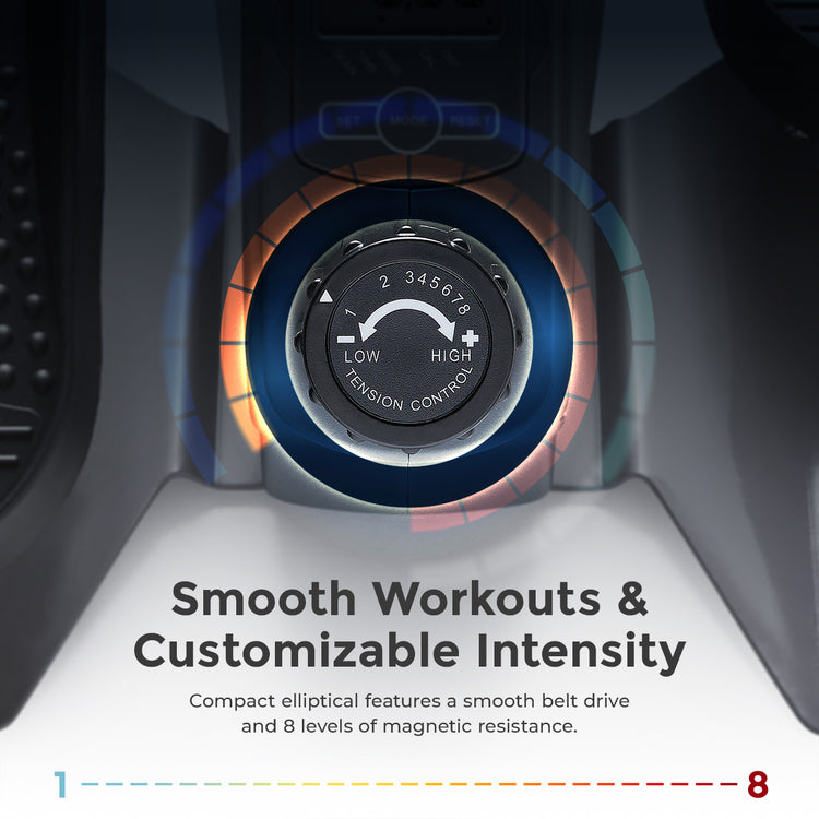 Smart Under Desk Mini Elliptical Exercise Trainer