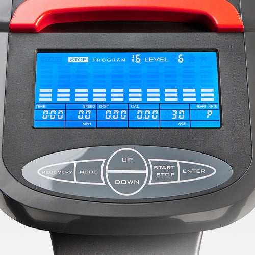 Precise Electromagnetic Resistance | Challenge yourself with the 16 levels of programmable precise electromagnetic resistance when you power on this elliptical machine.