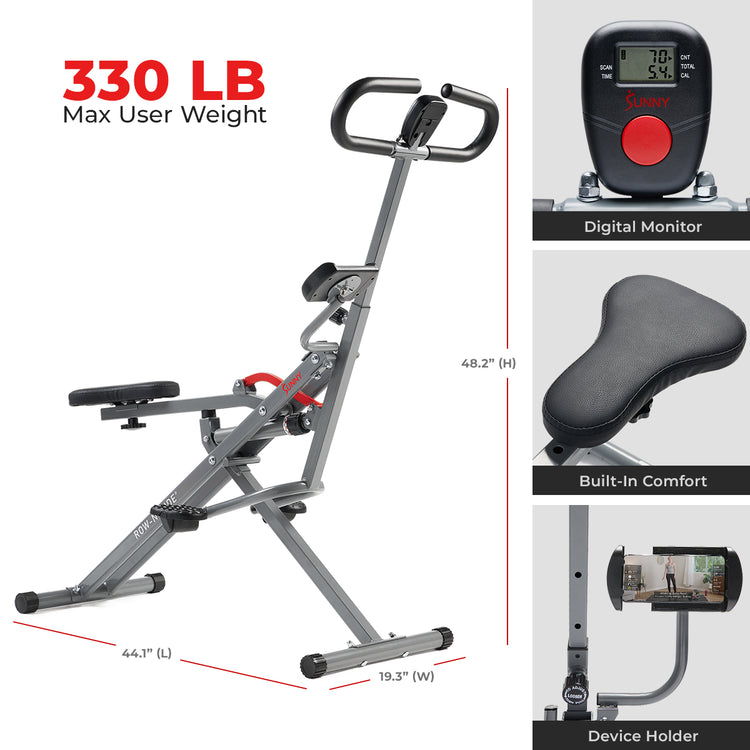 Dimensions & device holder | Max Weight Capacity 330 lbs. 