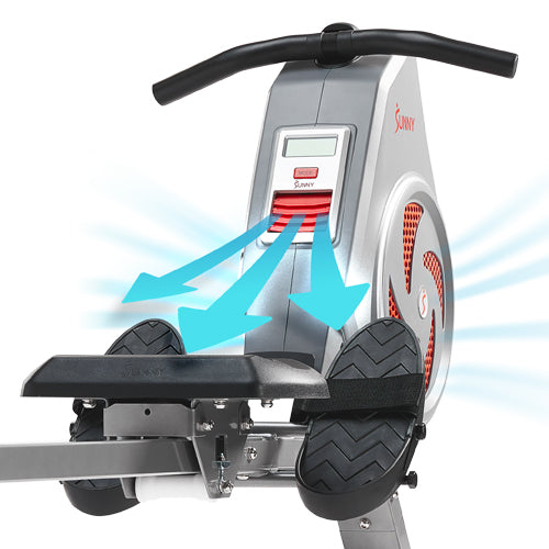 DYNAMIC RESISTANCE | Adjust the intensity of your rower sessions and workouts instantly. The dynamic air resistance will adjust instantly to the vigorousness of your rowing workout.