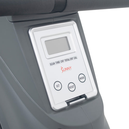 PERFORMANCE MONITOR | Cycle through time, calories burned, and stroke count with one simple button. Use the mode button to set custom workout goals.