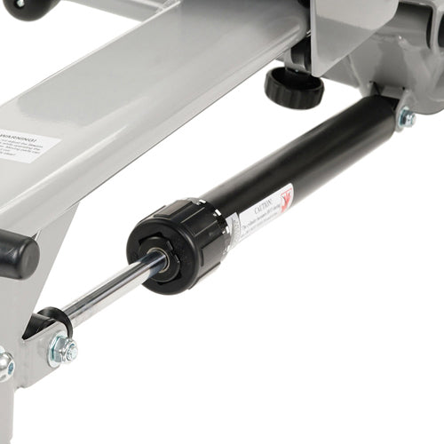 12-LEVEL ADJUSTABLE RESISTANCE | A hydraulic rower works with fluid for resistance. The piston is filled with hydraulic fluid that engages when the rider pulls back, this is sure to get your heart pumping, providing a great workout.