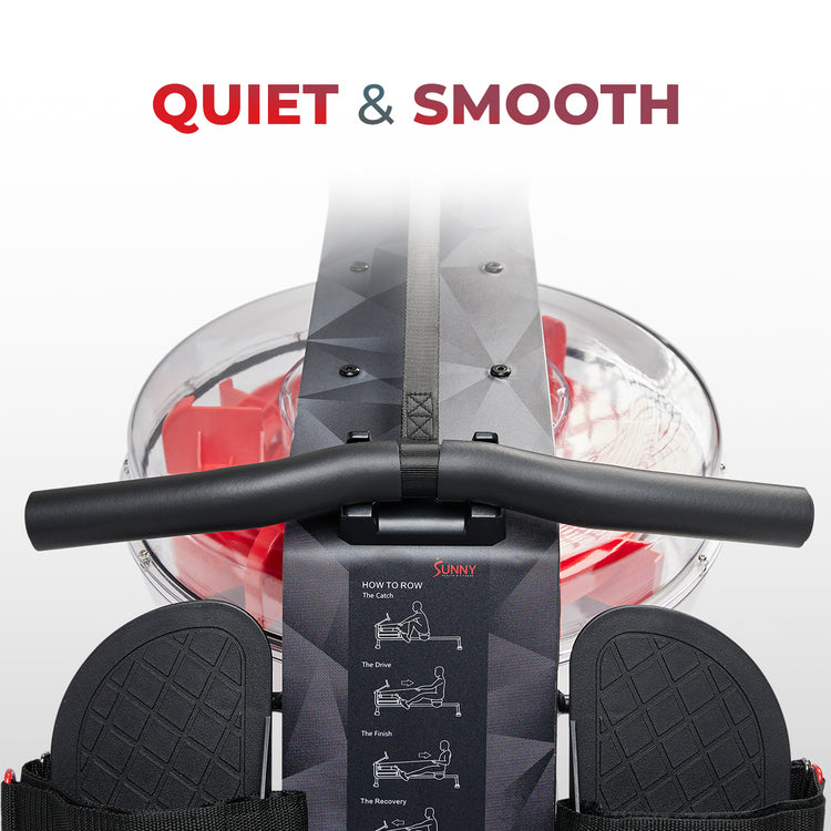 QUIET AND SMOOTH | Designed to be smooth, quiet, and comfortable, the Hydro features an innovative sliding rail design for a more fluid rowing motion.