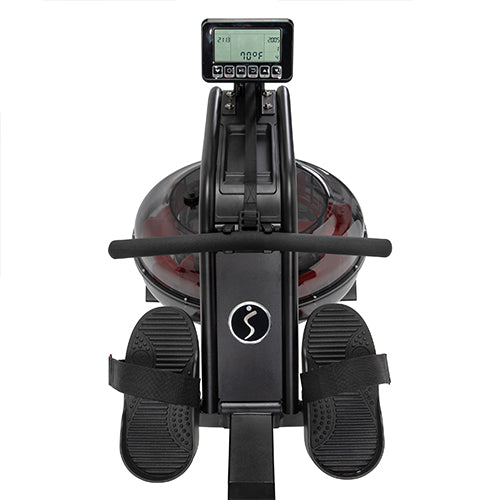 DESIGN | Constructed with light weight sturdy steel, for solid performance and durability. Tear resistant mesh belt withstands the stress of repeated pulling. Keep the rower sturdy and level with the adjustable floor stabilizers.