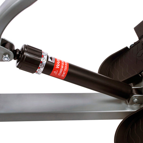 12-LEVEL ADJUSTABLE RESISTANCE | Hydraulic cylinders work w/fluid for resistance, the energy exerted with this machine is sure to get your heart pumping. 12 resistance levels.