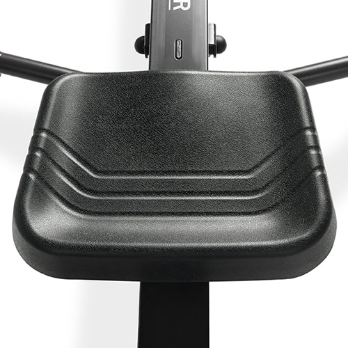 Ergonomic Padded Seat | The padded seat is contoured to provide superior comfort and support even during extended workouts. The elevated and wider design allows for easy on/off.