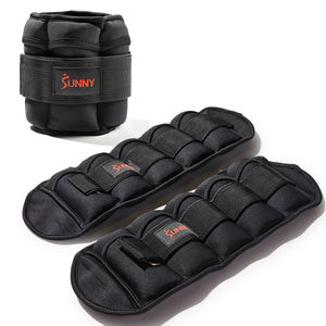 Sunny Health & Adjustable Ankle Weight 5-Pound (Pair)