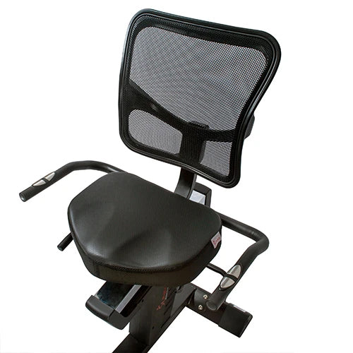 WIDE CUSHIONED SEAT W/ MESH BACK | Extra padding helps relieve pressure points in the tail bone due to sitting and relieves the "falling asleep feeling" when circulation is cut off.