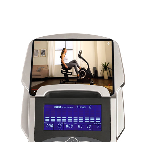 DEVICE HOLDER | Improve your fitness experience by securely placing your phone or tablet in the tablet holder. Utilize this added accessory following along to fitness videos, or listening to your workout playlist. Whatever the use, you won’t be disappointed.
