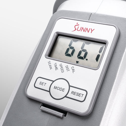 DIGITAL MONITOR | Stay on top of your fitness goals and progress. The digital monitor tracks and display: time, speed, distance, and calories burned; includes a scan function to rotate between all the metrics.