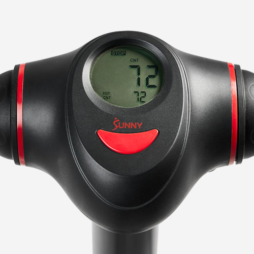 Performance Monitoring | Stay on top of your progress with the LCD monitor tracking Time, Count, Calories Burned, Total Count, SPM, and Pulse.