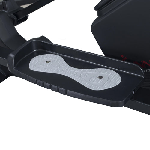 NON-SLIP FOOT PEDALS | Keep your feet moving safely with the Sunny Health & Fitness foot pedals. Textured non-slip pedals accommodate all sizes.