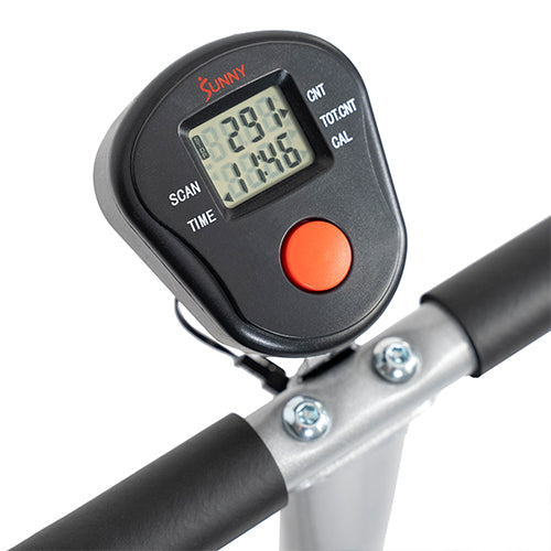DIGITAL MONITOR | The convenient digital monitor displays: count, time, calories, total count and scan.