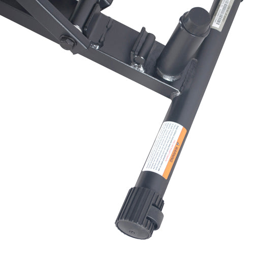 PORTABLE | Transportation wheels located at the base of the weight bench allows for easy storage or conveniently moved to another room or repositioning.