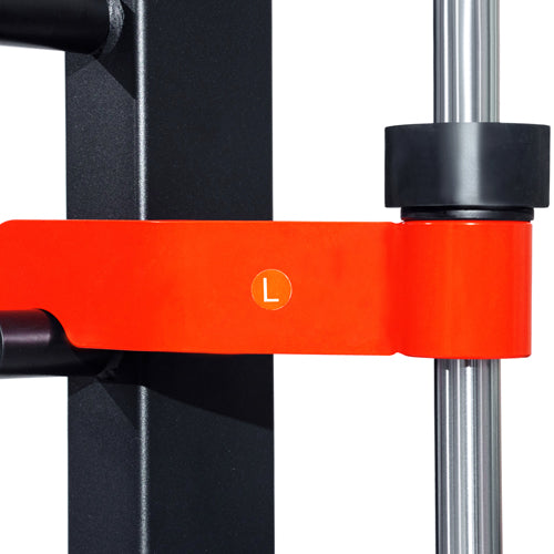 SPOTTER BLOCKS | These durable spotter arms are built for safety. Not only are they adjustable to accommodate for your height but also for adding in a variety of strength movements like back squats and deadlifts.