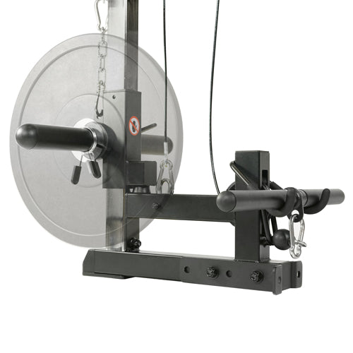 TRAIN YOUR WAY | Use as a counterweight with any sized weight plates for just the right type of strength workout you are looking for to make your gains.