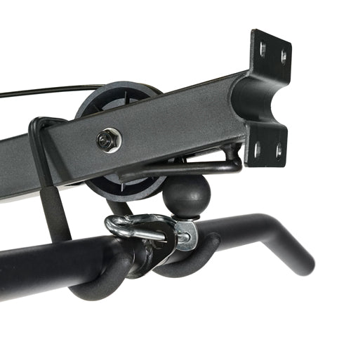 ENGINEERED FOR PERFORMANCE | Designed with safety and quality in mind, the Sunny Health & Fitness Lat Down Attachment Pulley System is constructed using 2” x 2” carbon square pipe and chrome plated guide rods.