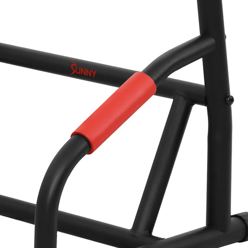 TARGETED WORKOUTS | Utilize the Sunny Health & Fitness Strength bar to perform upper body workout routines such as arm raises, dips, push-up, pull-ups and more!